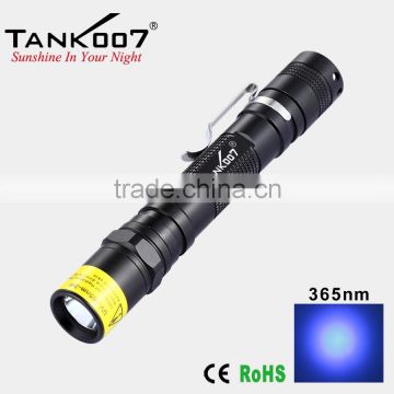 TANK007 UV-AA02 365nm 3W black light uv flashlight urine detector