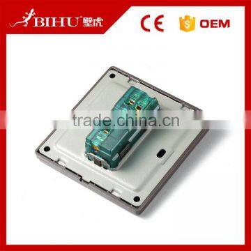 Reliable Quality BIHU Stainless Steel 1 Gang 1 Way Metal Wall Switch for Sale