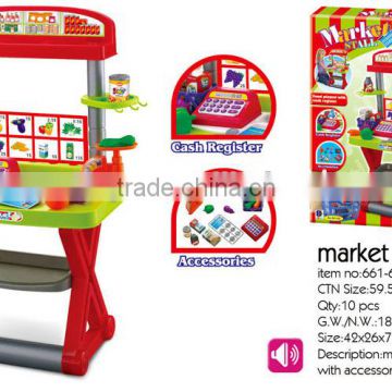 market stall toys with the cash register for kids funny toys play at home