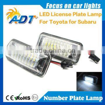 100% Canbus super white license plate lamp for Toyota for subara