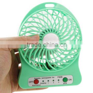 Best gift portable mini fan rechargeable 12v dc fan price with battery