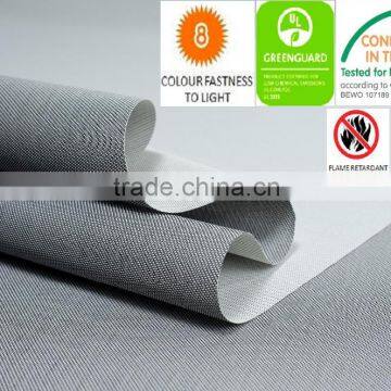 2016 top sunscreen fabric twill weave 5% openness with Oekotex, Greenguard and SGS certificates