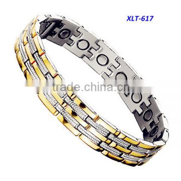 Anion Magnetic Energy Germanium Power Bracelet Health 4in1 Bio titanium Armband