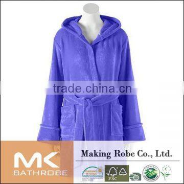 100% Polyester Material Promotional Bathrobe With Hood photo-4