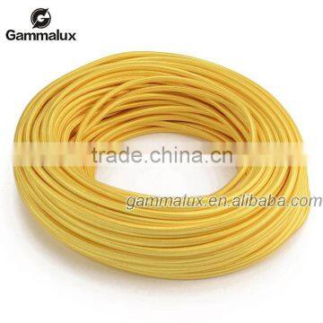 High Quality Cotton Texitle Wire Cotton Cord Wire, Lucifer Yellow Braided Electrical Wire