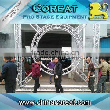 China Customized circle aluminum exhibition truss for sale