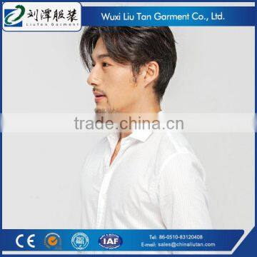 White Stripe Custom Cotton Dress Shirts Men Oem Factory photo-3