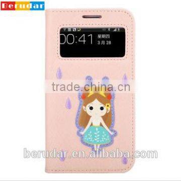 Import China Goods Hot Selling Mobile Phone Flip Leather Case for Samsung s4 I9500 photo-2