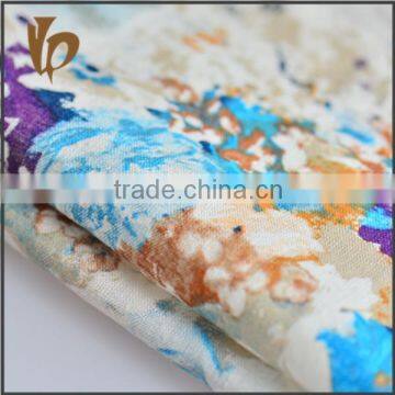 NEW PRODUCTS Viscose Linen Flower Rose Pattern Floral Dress Fabric