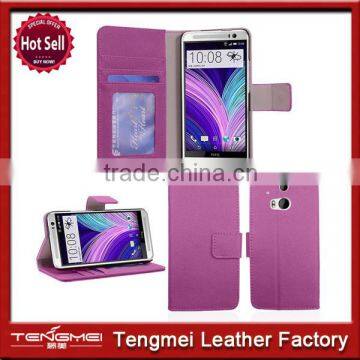 2014 new arrival for HTC M8 Case, Flip Leather Case for HTC One 2 M8