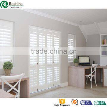 Basswood window shutters interior