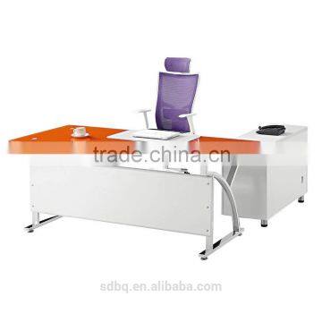 foshan modern design furniture computer table, director office table design,office reception table design guangzhou PT-D0516