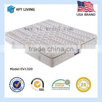 personal design fix for different size bed frame innerspring mattress with natural latex and skin soft cover