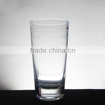 Big glass cup for water and wine