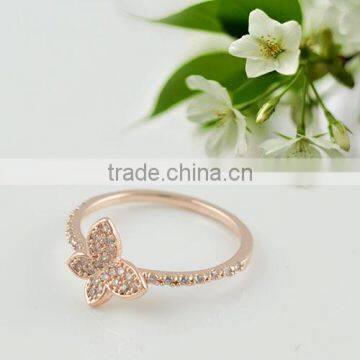 2014 cz micro pave finger ring for woman