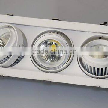 20w 30w 40w 60w 90w Adjustable Recessed Rectangle Led Grille Light photo-2