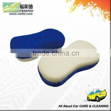 Coral Fabric Wash Sponge with Net