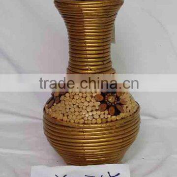 Natural Willow Dcorative Vase Rattan Pot Home Decoration Artificial Flowers photo-3