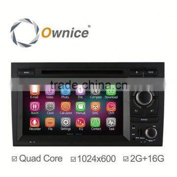 Ownice C200 quad core Android 4.4 & Android 5.1 Car Radio GPS player for Audi A4 S4 Support OBD 2G+16G 1024*600