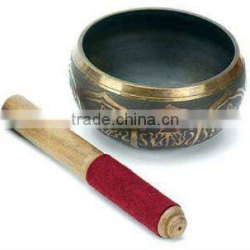 Singing Bowl with wood,Brass singing bowl High Quality