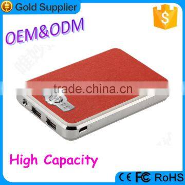 High capacity top quality polymer lithium battery Rohs 12000mAh portable power bank for iphone 6