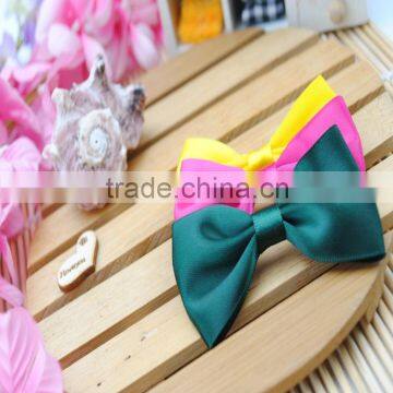 red polyester ribbon bow with loop for bottle decoration