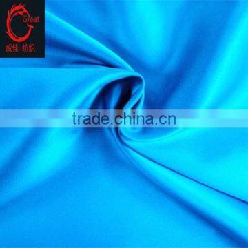polyester dull satin, stretch satin, matte satin fabric for garments