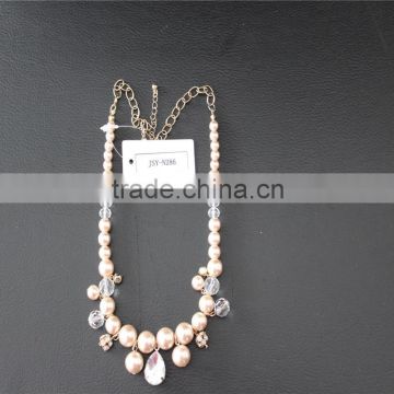 2015 alibaba italia wedding 2016 JSY freshwater pearl necklace jewelry sets high quality beaded pearl jewelry N286