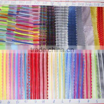 Ten Color Strip Nylon Mesh Zipper Pouch Bag photo-4