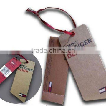 Recycled paper hang tag