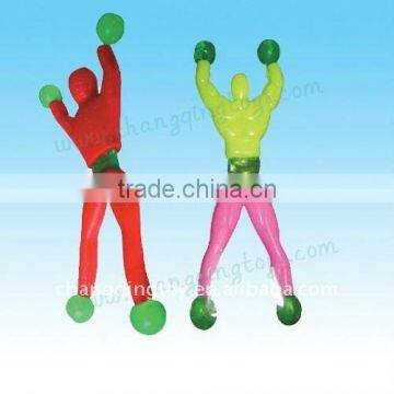 Promotional novelty sticky spider wallman toys