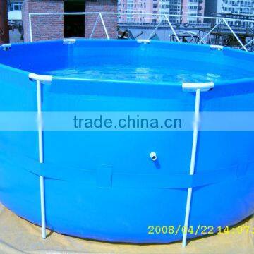 Collapsible Tarpaulin PVC Pool for Rearing Fish photo-3