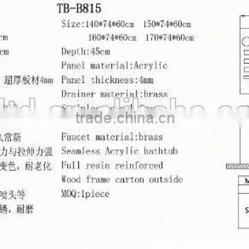 Hot Sale Freestanding SPA Hot Tub 19 Jets 2 Person Sexy Massage Bathtub photo-2