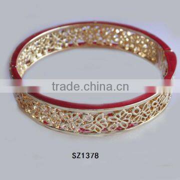 Wholesale new bangle designs gold bangle bracelet jewelry