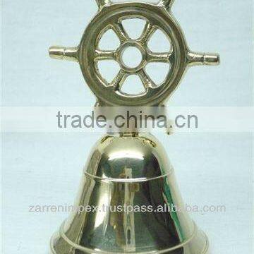 Brass Bells ship wheel 6" solid brass