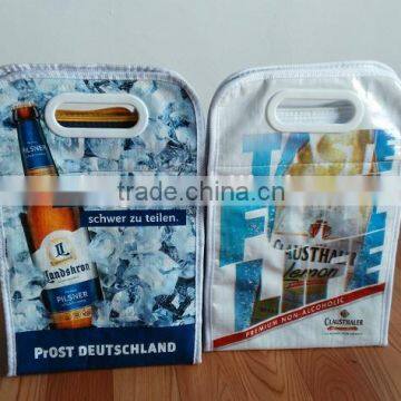 manufacturer polyester insulated thermal bags for wine bottles