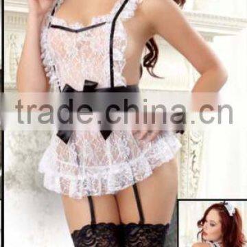 L-4L Babydoll Black With Red Lace Side Zipper Padded Bra Plus Size Old Women Lingerie and Sey Cute Girls Babydoll Lingerie photo-2