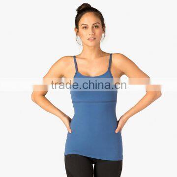 Customized Cross Strap Back Women Workout Gym Yoga Shirt Pilates Tank Top photo-2