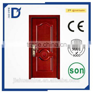 White Primer Wood Door Teak Wood Wardrobe Door Design photo-2