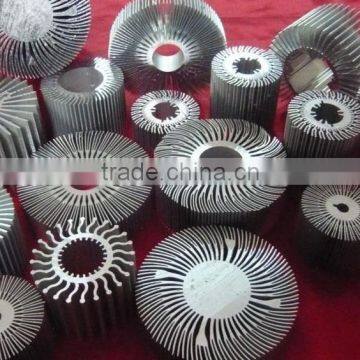 round sunflower type aluminum profile,