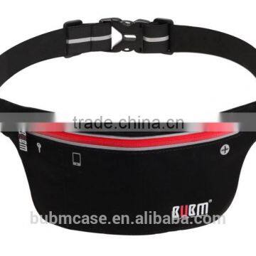 Black HOT Fashionable BUBM Outdoor Sport Waist Bag Shenzhen Resilient Wholesale Waterproof and Breathable Running Waist Bags