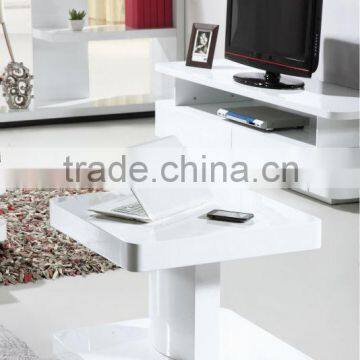 high gloss side table