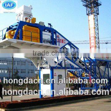 SHANDONG HONGDA Mobile ready mixed concrete mixing plant