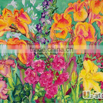 Flowers watercolor painting styles