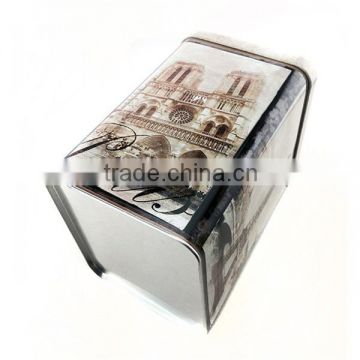 food grade material handle lunch tin box