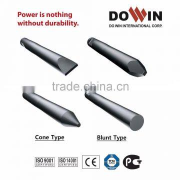 Hot Chisels for Hydraulic rock breaker hammer (Furukawa, Soosan, etc)/chisel tools