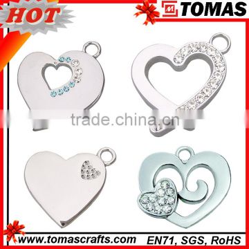 wholesale fashion silver heart shaped pendant