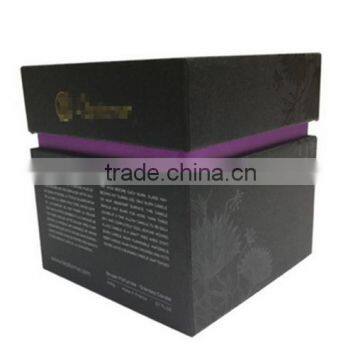 Custom kraft paper box for jewelry packaging with cotton filling inside