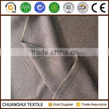 wide width 100% polyester linen look fabric for curtain