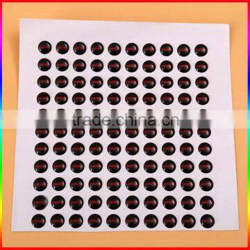 custom round dome epoxy adhesive sticker label